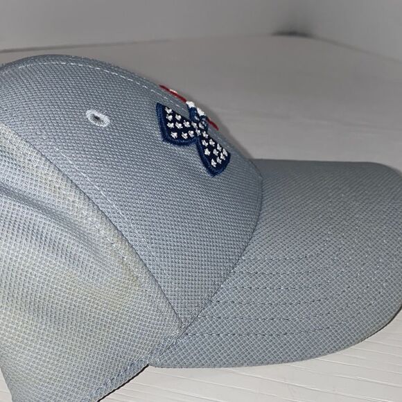 Under Armour Freedom Logo Fitted Hat S MD/LG Gray Stars & Stripes - Picture 3 of 7